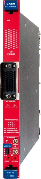 A1515 16/14 Channel 1-1.3kV (1 - 3 mA) Individual Floating Channel Dual Range Boards for Quadruple and Triple GEM detectors