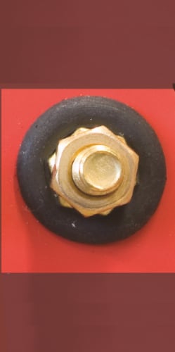 Brass hexagon head bolt