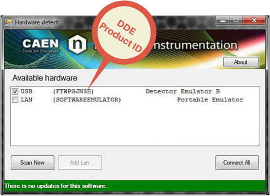 DDE Product ID screen
