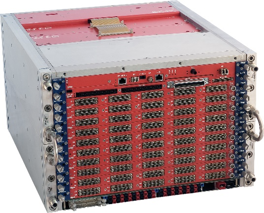 SY2390 crate with LV modules and DAQ boards